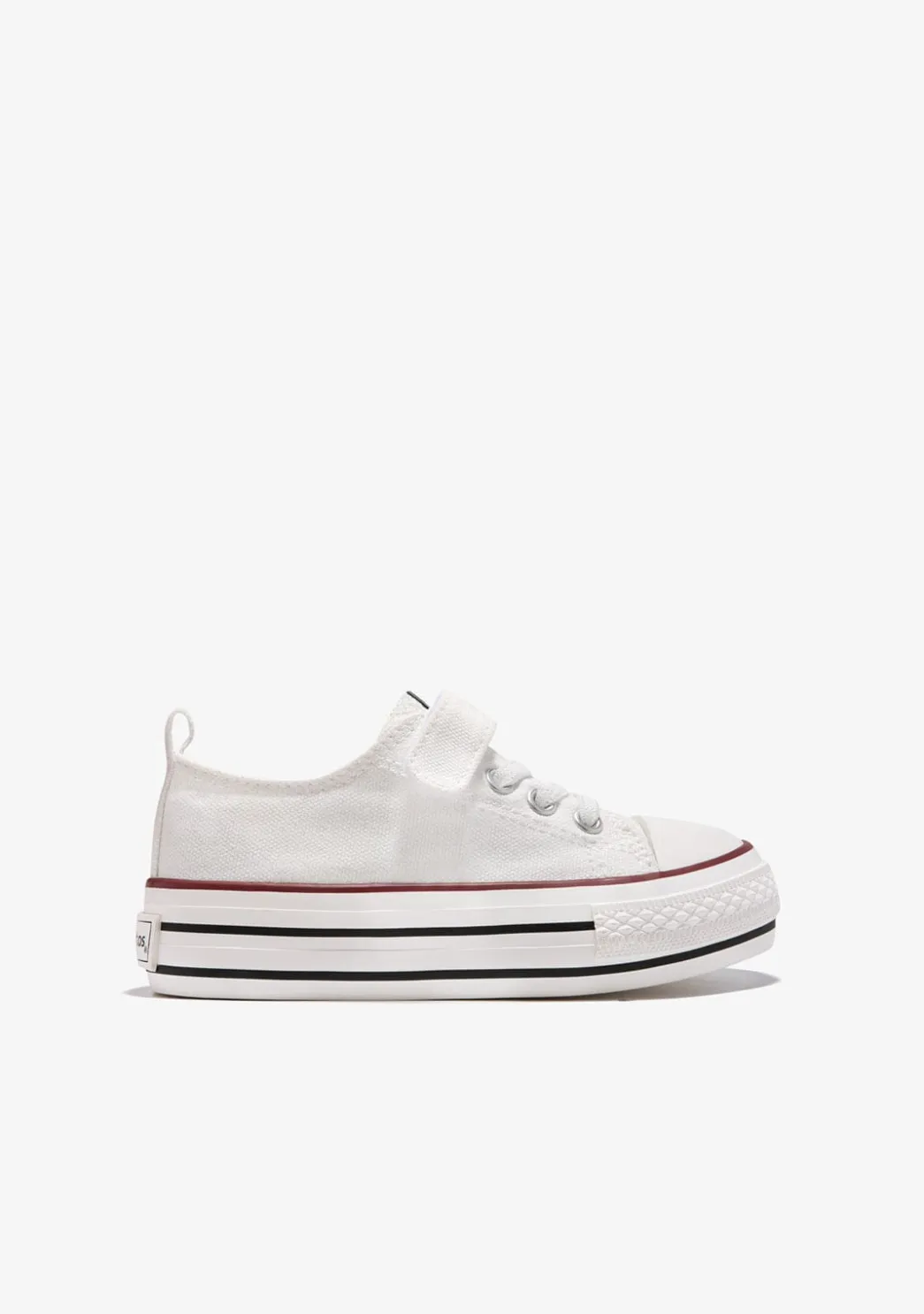 Discount Zapatillas Lona Plataforma Blanco Zapatillas|Zapatillas