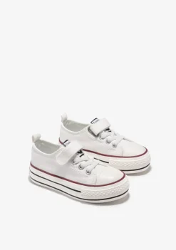 Discount Zapatillas Lona Plataforma Blanco Zapatillas|Zapatillas