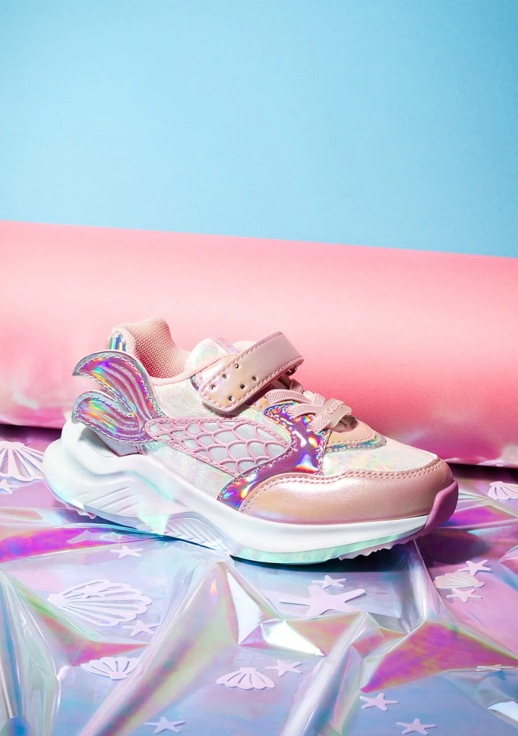 Store Zapatillas Sirena Elástico Con Luz Rosa Zapatillas Con Luces|Zapatillas