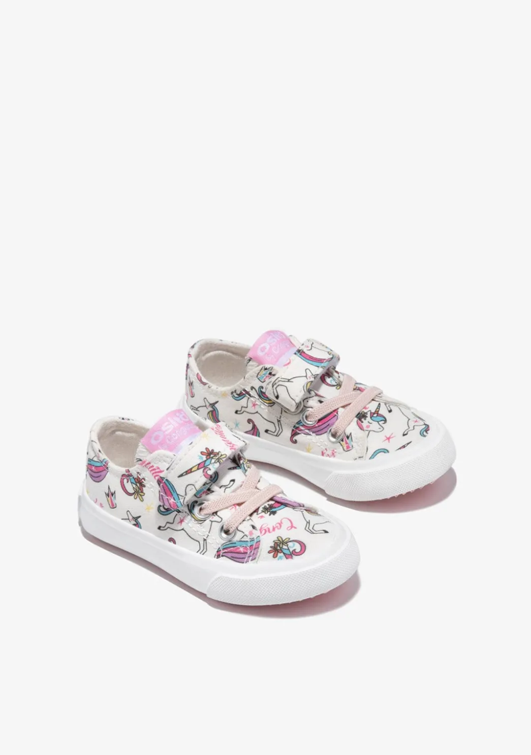 New Zapatillas Tira Adherente Unicornio Blanco Zapatillas|Zapatillas