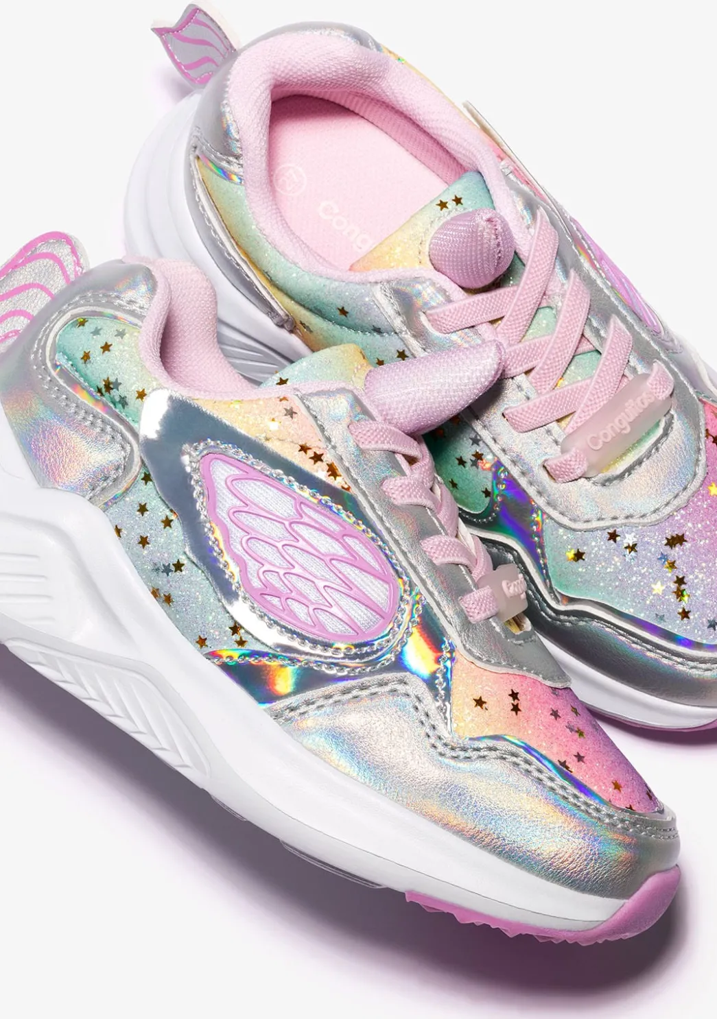 Best Sale Zapatillas Unicornio Glitter Con Luz Metalizado Zapatillas Con Luces|Zapatillas