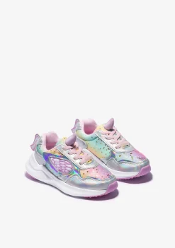 Best Sale Zapatillas Unicornio Glitter Con Luz Metalizado Zapatillas Con Luces|Zapatillas