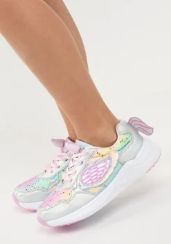 Best Sale Zapatillas Unicornio Glitter Con Luz Metalizado Zapatillas Con Luces|Zapatillas