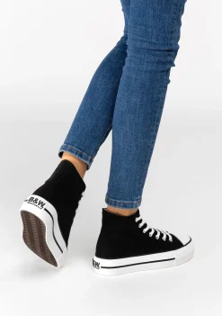 Store Zapatillas Unisex Basic Lona Negro B&W Zapatillas|Zapatillas