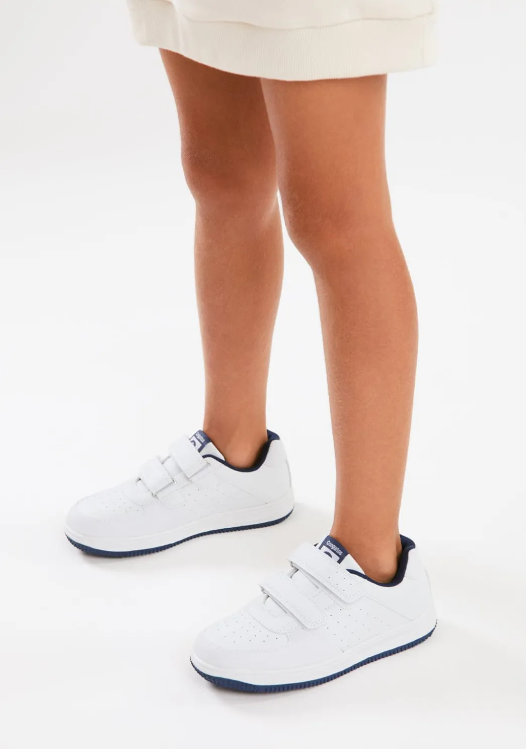 Online Zapatillas Unisex Blanco / Azul Marino Colegiales|Zapatillas