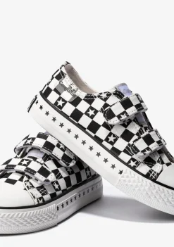 Flash Sale Zapatillas Unisex Cuadros Lona Negro Zapatillas|Zapatillas